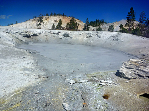 Turbid Blue Mud Spring