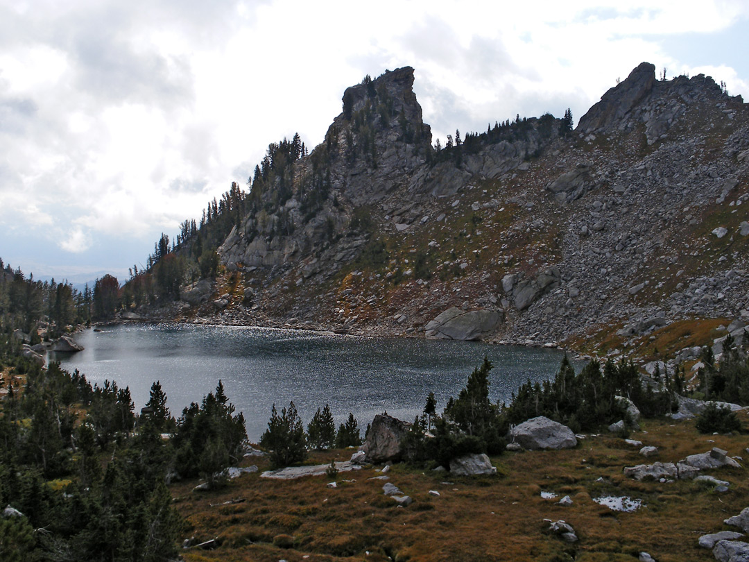 Cliifs above the lake