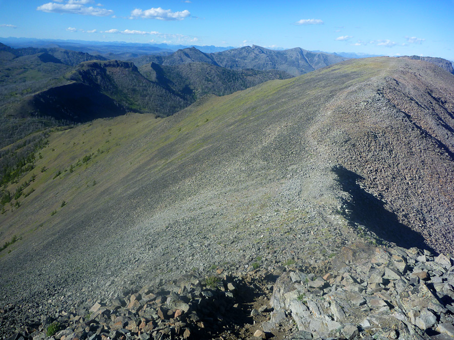 View north from the summit