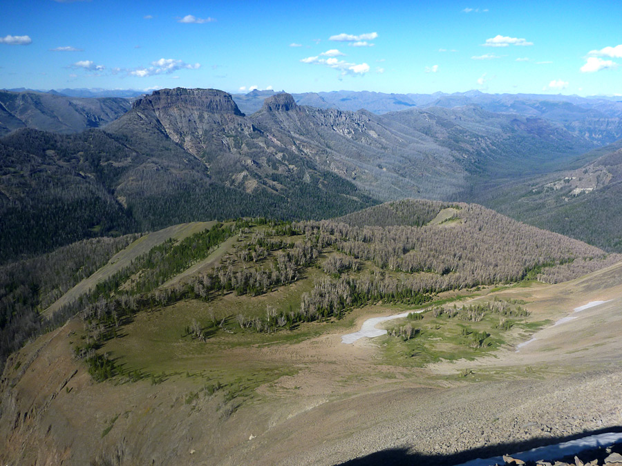 View east from the summit