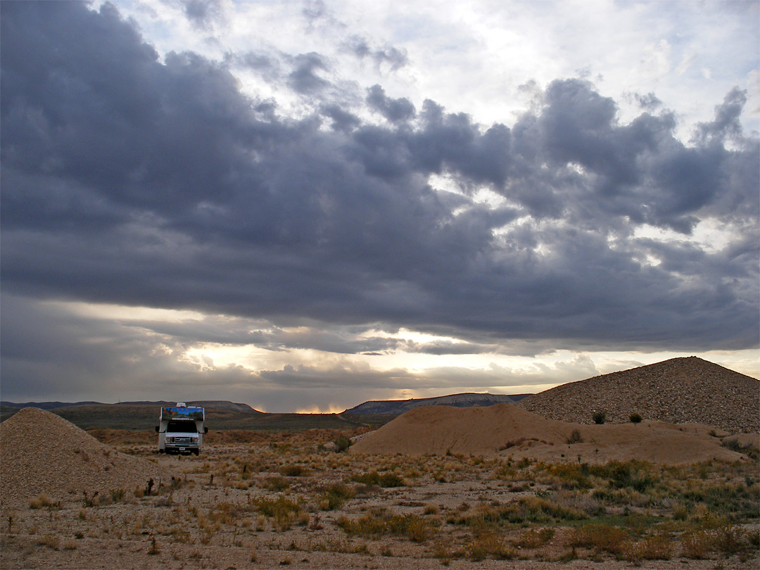 Camping near the monument