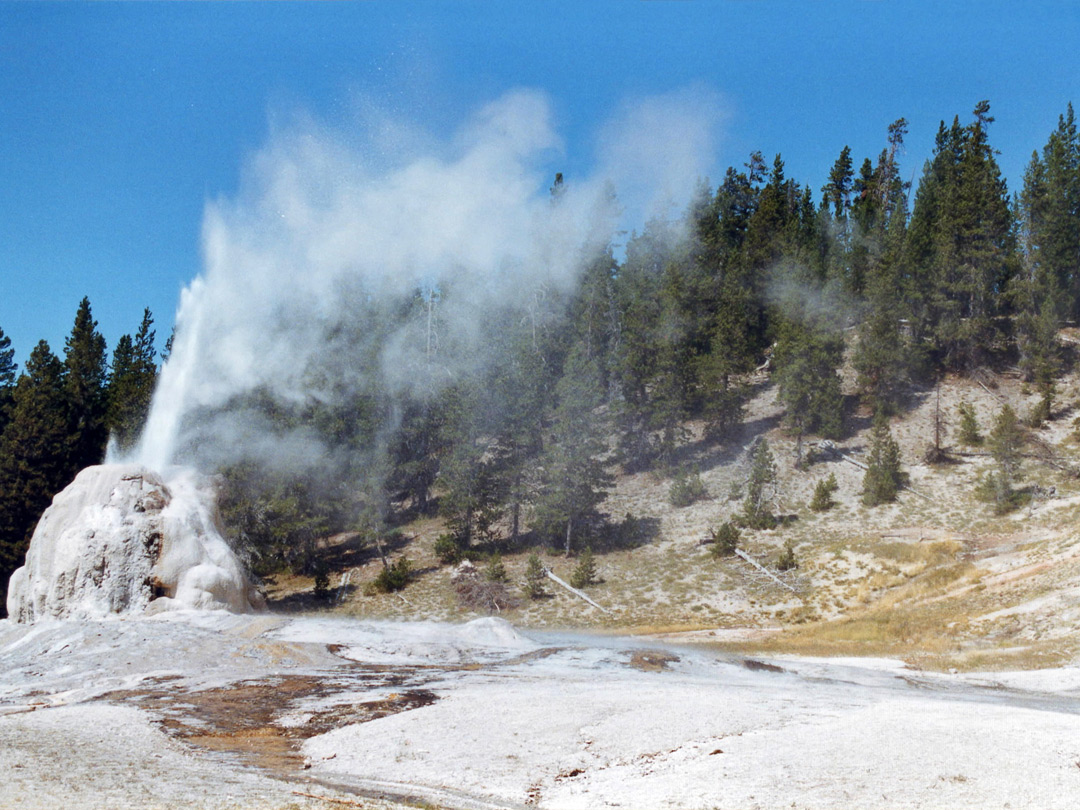 Lone Star Geyser - view westwards