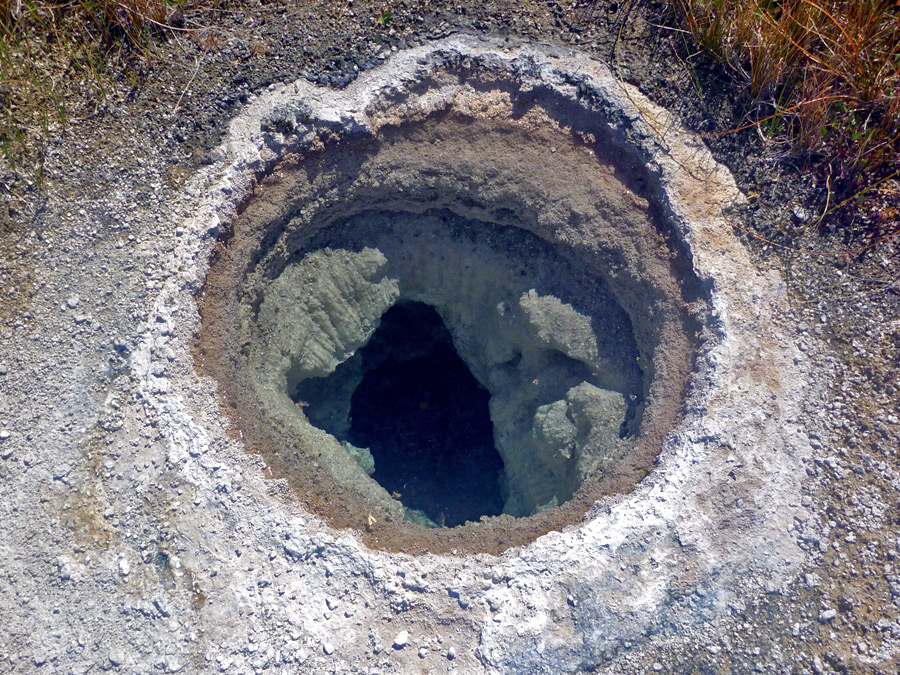 Circular hot spring