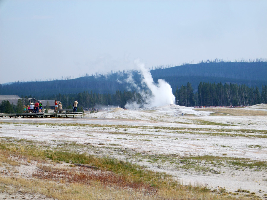 North side of Old Faithful Geyser