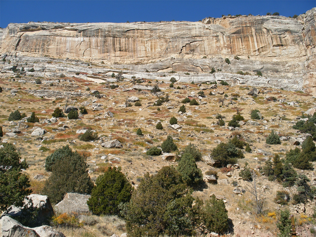 Cliffs above the river