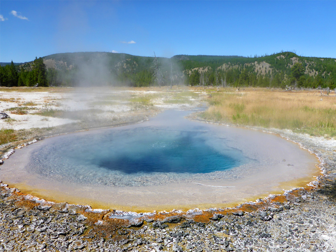 Steaming spring