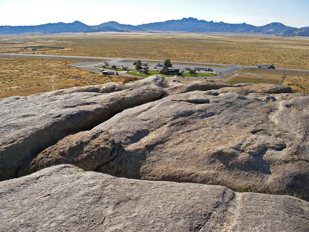 Rest area north of the rock