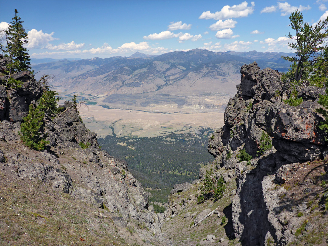 Mountains to the north
