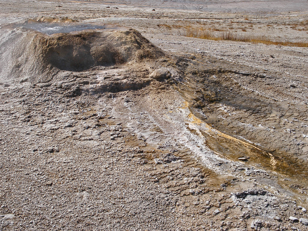 Raised vent of Sponge Geyser