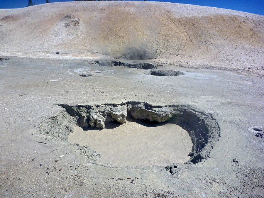 Pool and mud hill