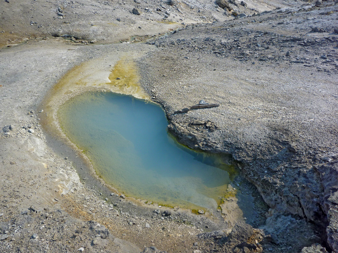 Blue hot spring