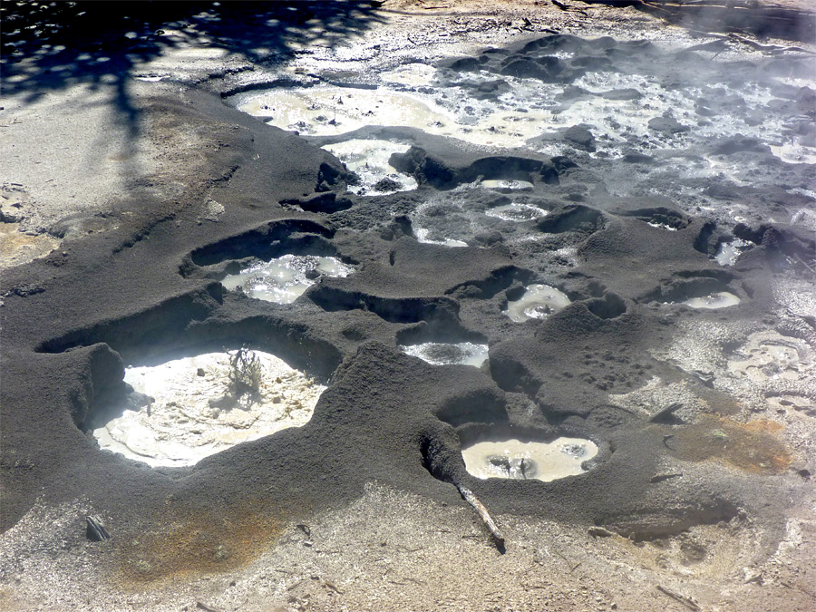 Mud pots