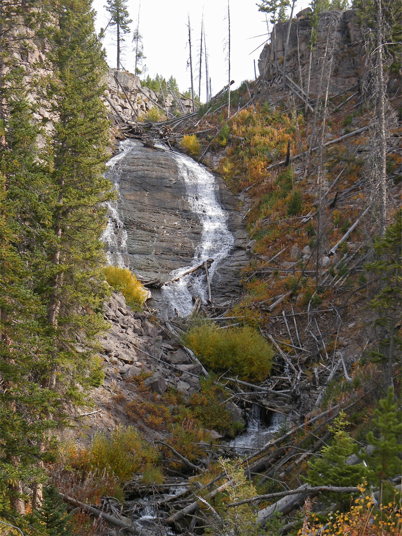 Distant view of the falls