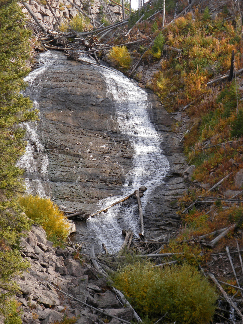 The falls, in late summer
