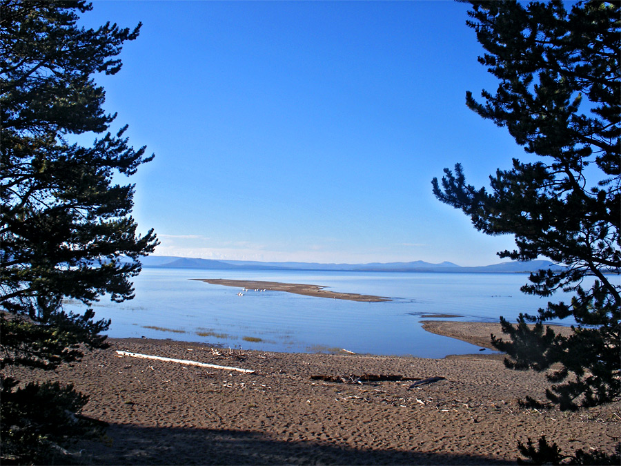 Sandy beach, during a time of low water